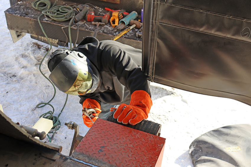 Premium Split Cowhide Reinforced Leather Welders Gloves with Thermal-Knit Cotton Lining