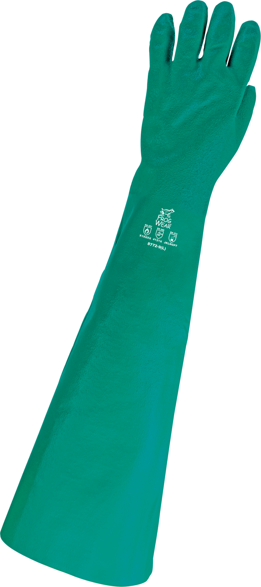 FrogWear® Heavyweight Extra-Long Nitrile Supported Gloves