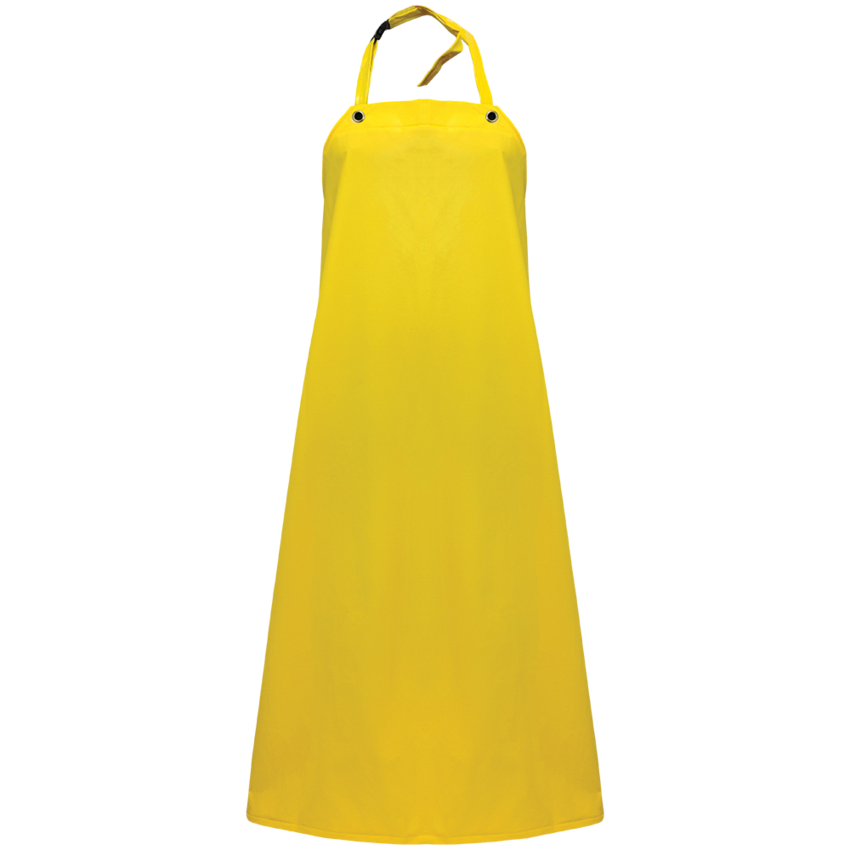 FrogWear&reg; FDA Compliant Yellow Nitrile Industrial Apron - LIMITED STOCK