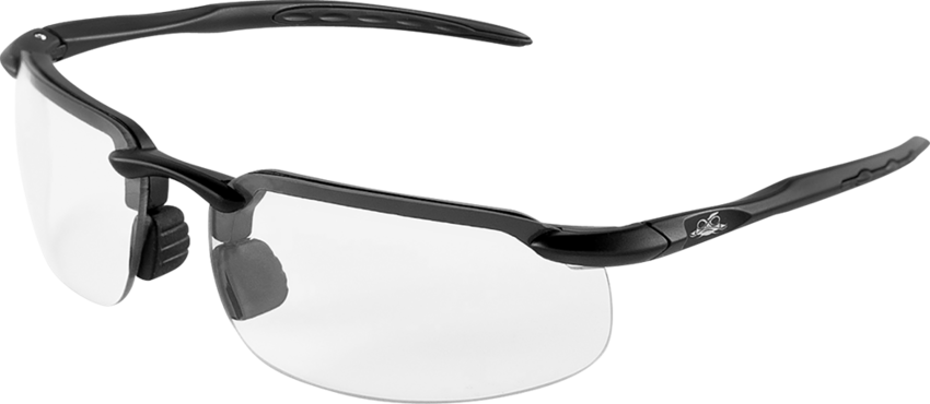 Swordfish® Clear Anti-Fog Lens, Crystal Black Frame Safety Glasses