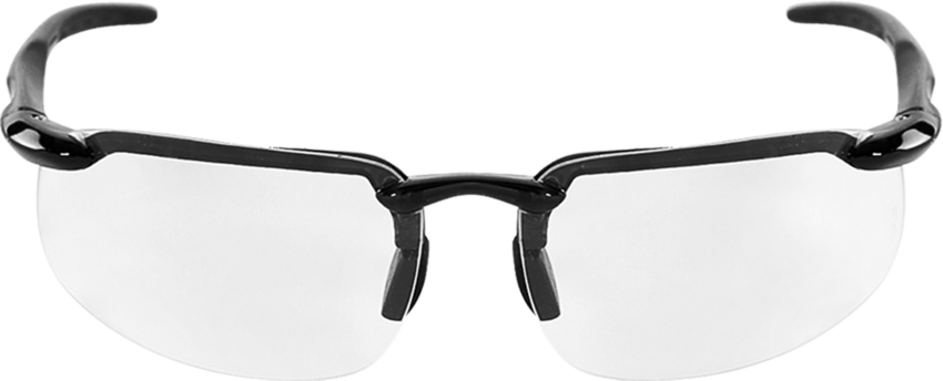 Swordfish® Clear Anti-Fog Lens, Crystal Black Frame Safety Glasses