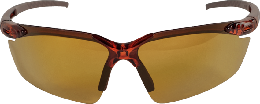Mojarra® Brown Polarized Lens, Crystal Brown Frame Safety Glasses - LIMITED STOCK