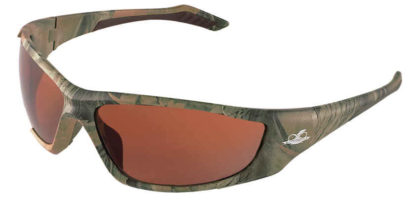 Javelin™ Brown Lens, Woodland Camouflage Frame Safety Glasses