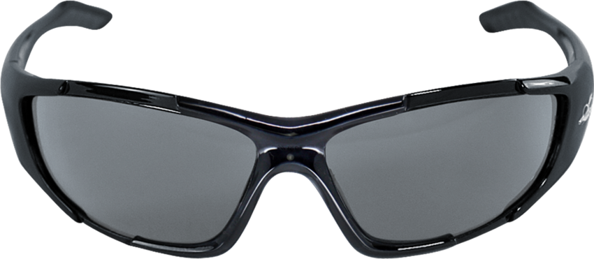Javelin™ Dark Smoke Anti-Fog Lens, Crystal Black Frame Safety Glasses