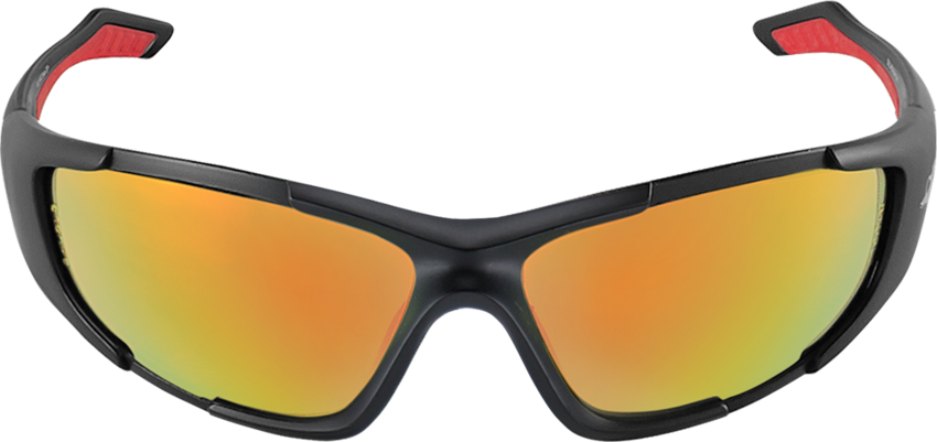 Javelin™ Red Mirror Lens, Matte Black Frame Safety Glasses