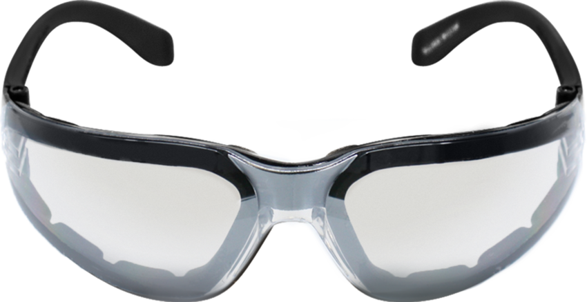 Torrent™ Foam-Lined Indoor/Outdoor Anti-Fog Lens, Frosted Black Frame Safety Glasses