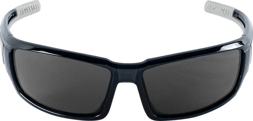 thumbnail interactive-video image 1 of Kaku BH353 Safety Glasses – Smoke Lens, Shiny Black Frame, Scratch Resistant 1 of 6