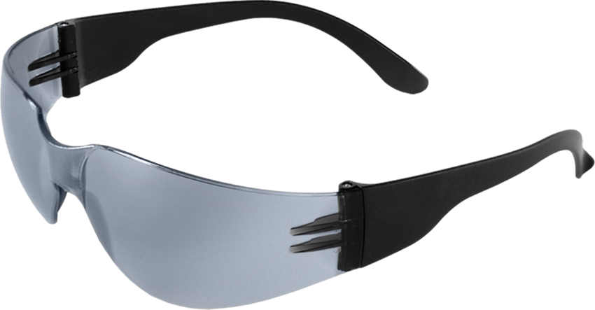 Torrent™ Silver Mirror Lens, Matte Black Frame Safety Glasses