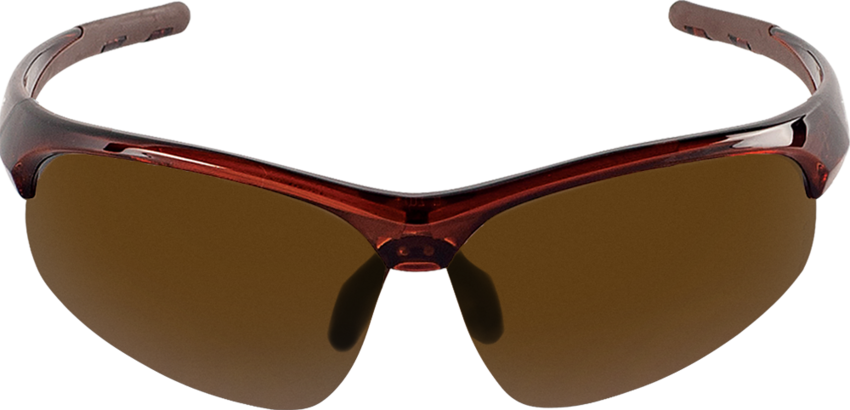 Wahoo® Brown Lens, Crystal Brown Frame Safety Glasses - LIMITED STOCK