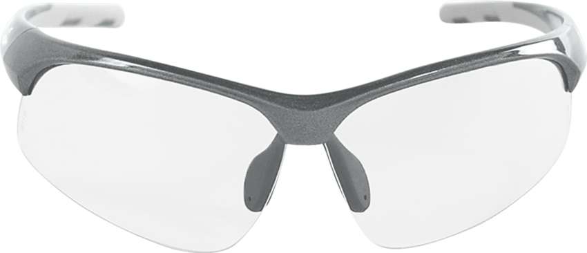 Wahoo® Clear Anti-Fog Lens, Shiny Pearl Gray Frame Safety Glasses