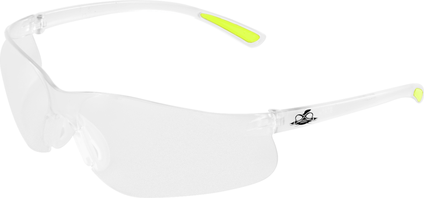 Bass™ Clear Anti-Fog Lens, Frosted Clear Frame Safety Glasses