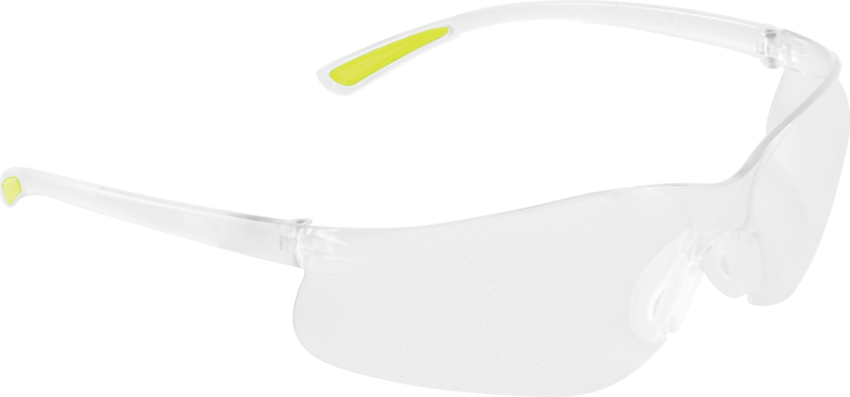 Bass™ Clear Anti-Fog Lens, Frosted Clear Frame Safety Glasses