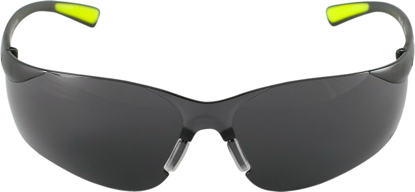 Bass™ Smoke Anti-Fog Lens, Frosted Black Frame Safety Glasses