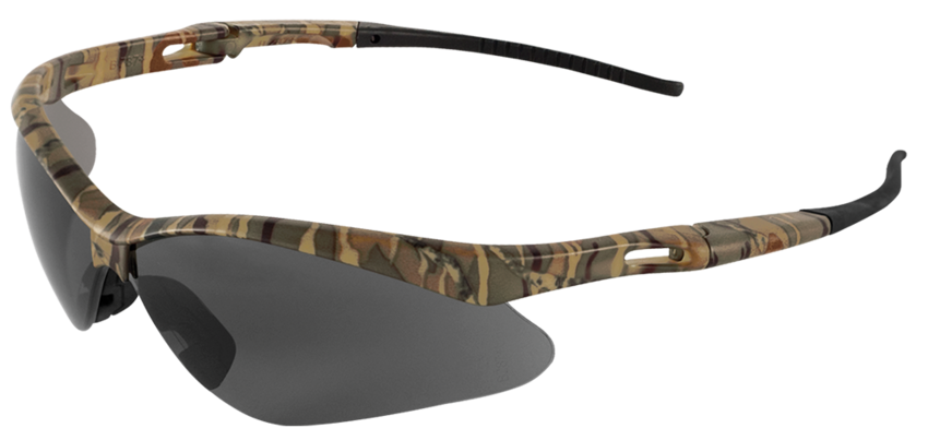 Spearfish® Smoke Anti-Fog Lens, Camouflage Frame Safety Glasses