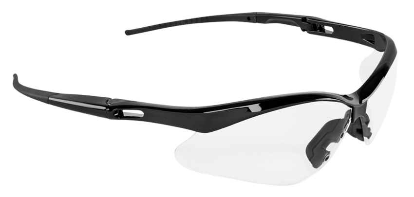 Spearfish® Clear Anti-Fog Lens, Shiny Black Frame Safety Glasses
