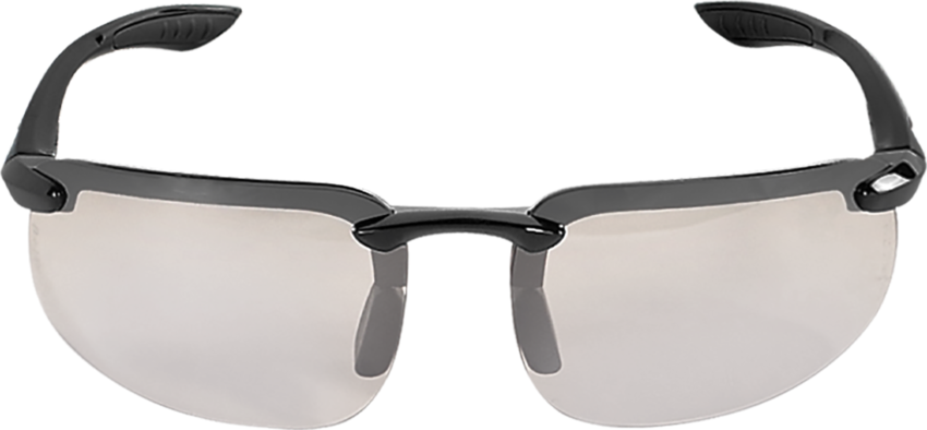 Swordfish®X Indoor/Outdoor Anti-Fog Lens, Shiny Black Frame Safety Glasses - LIMITED STOCK
