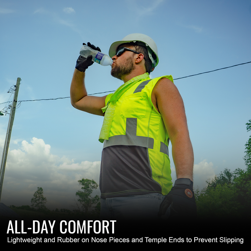 Sawfish&trade; Variable Tint Performance Fog Technology Lens, Matte Black Frame Safety Glasses