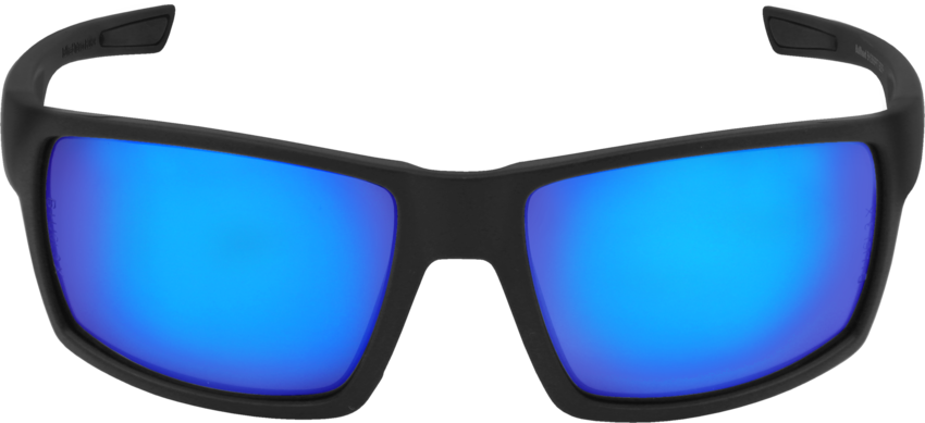 Sawfish™ Blue Mirror Performance Fog Technology Lens, Matte Black Frame Safety Glasses