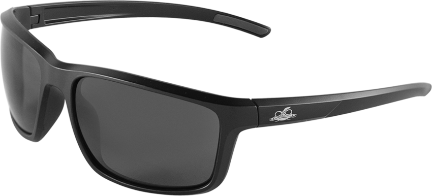 Pompano™ Smoke Anti-Fog Lens, Matte Black Frame Safety Glasses