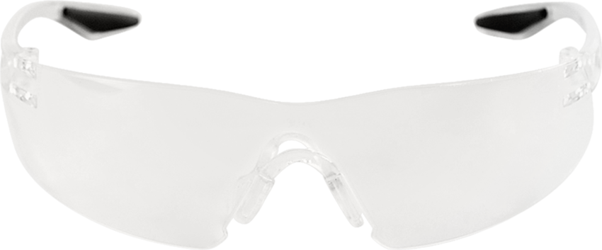 Discus™ Indoor/Outdoor Lens, Frosted Clear Frame Safety Glasses