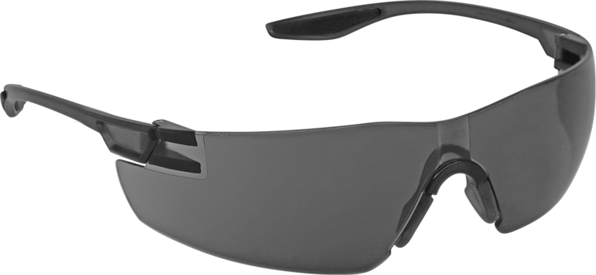 Discus™ Smoke Lens, Frosted Black Frame Safety Glasses