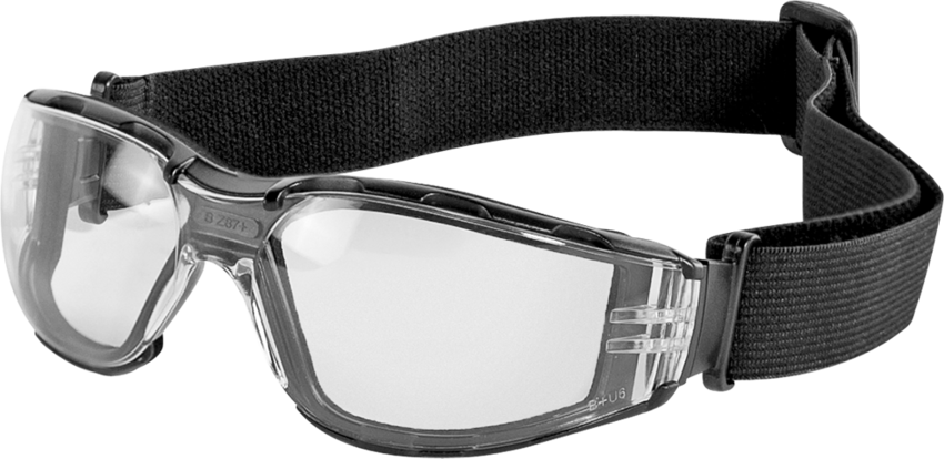 CG5 Clear Performance Fog Technology Lens, Matte Black Frame Convertible Safety Goggles