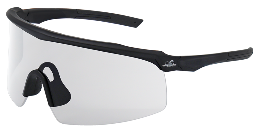 Whipray™ Clear Anti-Fog Lens, Matte Black Frame Safety Glasses