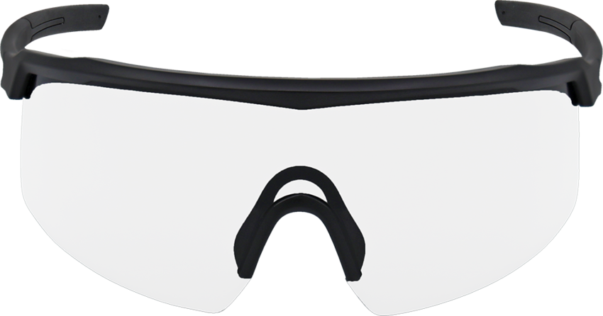 Whipray™ Clear Anti-Fog Lens, Matte Black Frame Safety Glasses