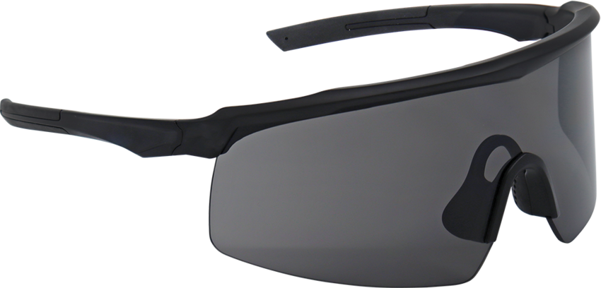 Whipray™ Smoke Anti-Fog Lens, Matte Black Frame Safety Glasses