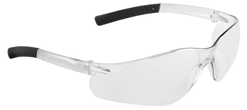 Pavon® Clear Lens, Frosted Clear Frame Safety Glasses