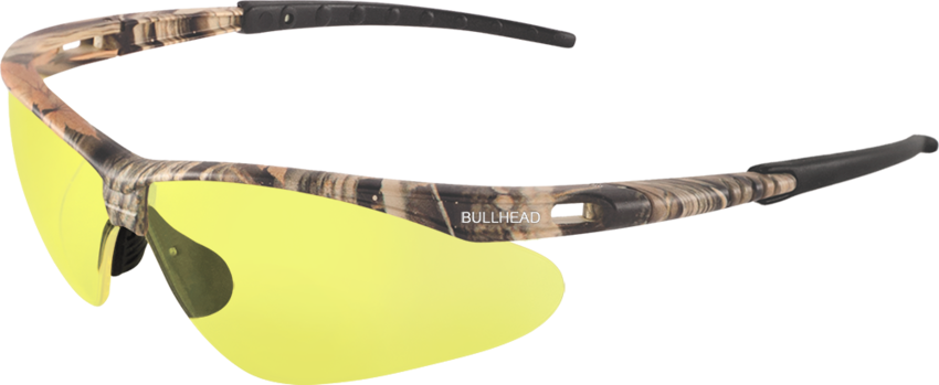 Stinger® Yellow Anti-Fog Lens, Woodland Camouflage Frame Safety Glasses