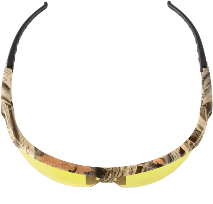 Stinger® Yellow Anti-Fog Lens, Woodland Camouflage Frame Safety Glasses
