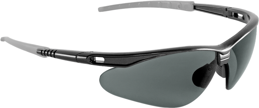 Stinger® Smoke Polarized Lens, Dark Gray Frame Safety Glasses