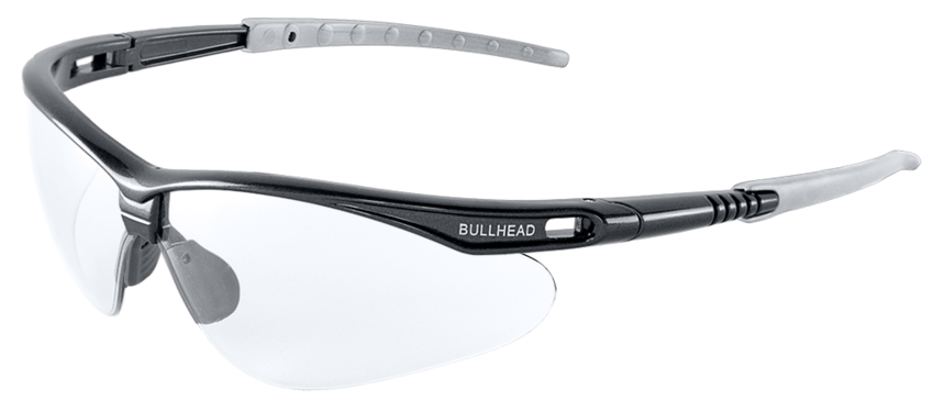 Stinger® Clear Anti-Fog Lens, Shiny Pearl Gray Frame Safety Glasses