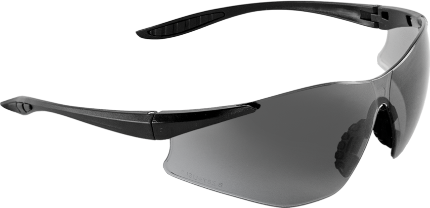 Snipefish® Smoke Anti-Fog Lens, Matte Black Frame Safety Glasses