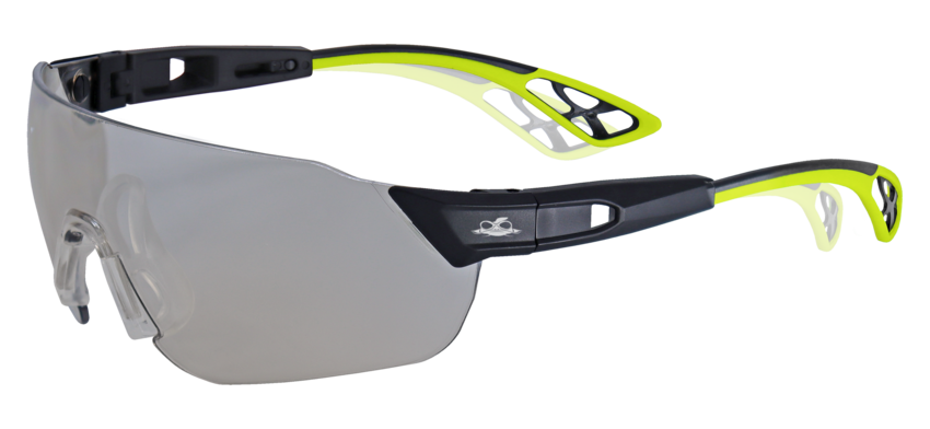 Tetra™ Indoor/Outdoor Anti-Fog Lens, Matte Black Frame Safety Glasses