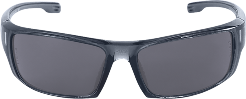 Dorado® Dark Smoke Anti-Fog Lens, Crystal Black Frame Safety Glasses