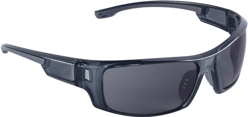 Dorado® Dark Smoke Anti-Fog Lens, Crystal Black Frame Safety Glasses