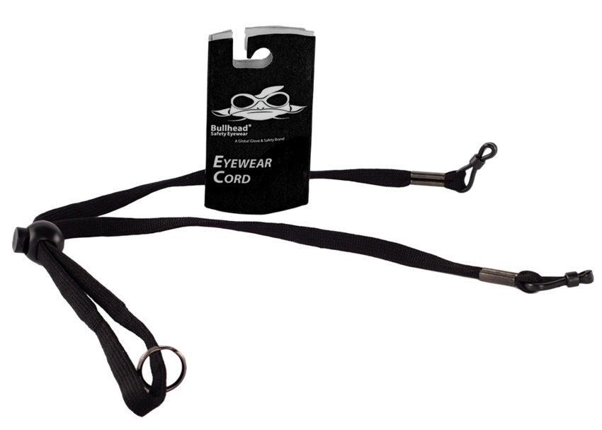 Loop-End Elastic Cord for Safety Glasses