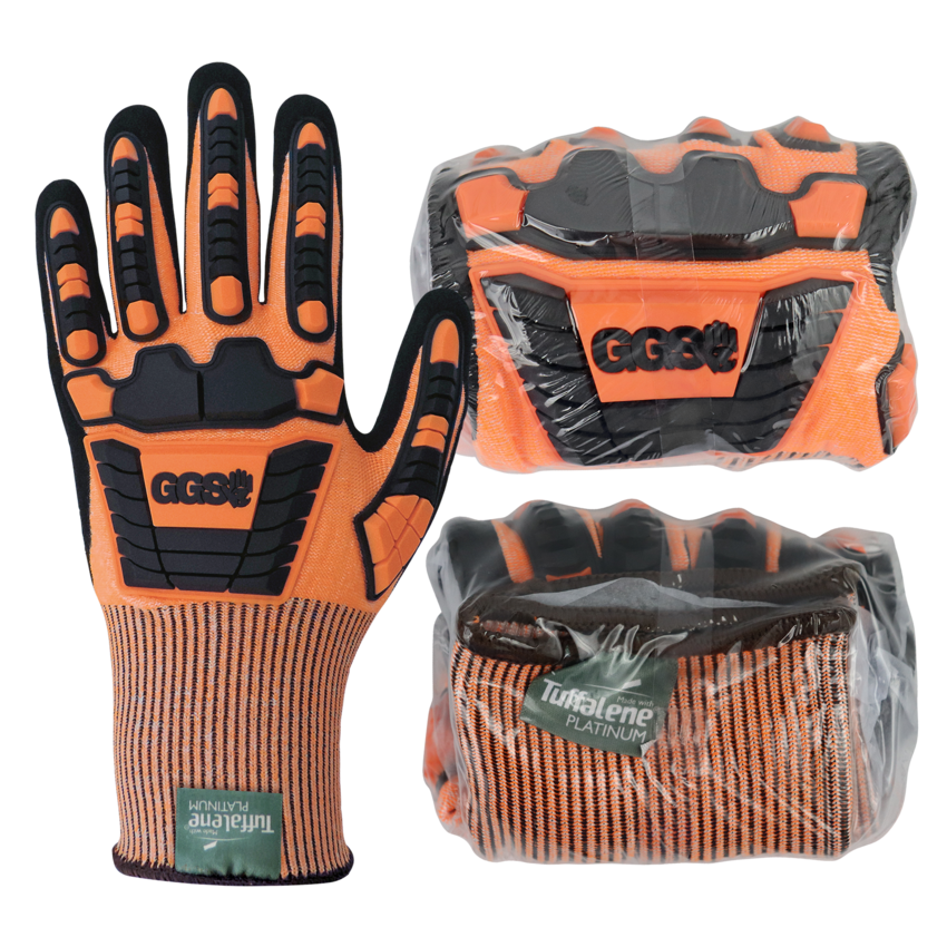 Vise Gripster&reg; C.I.A. High-Visibility Cut and Impact Resistant Nitrile Coated Vend-Packed Gloves Made with Tuffalene&reg; Platinum