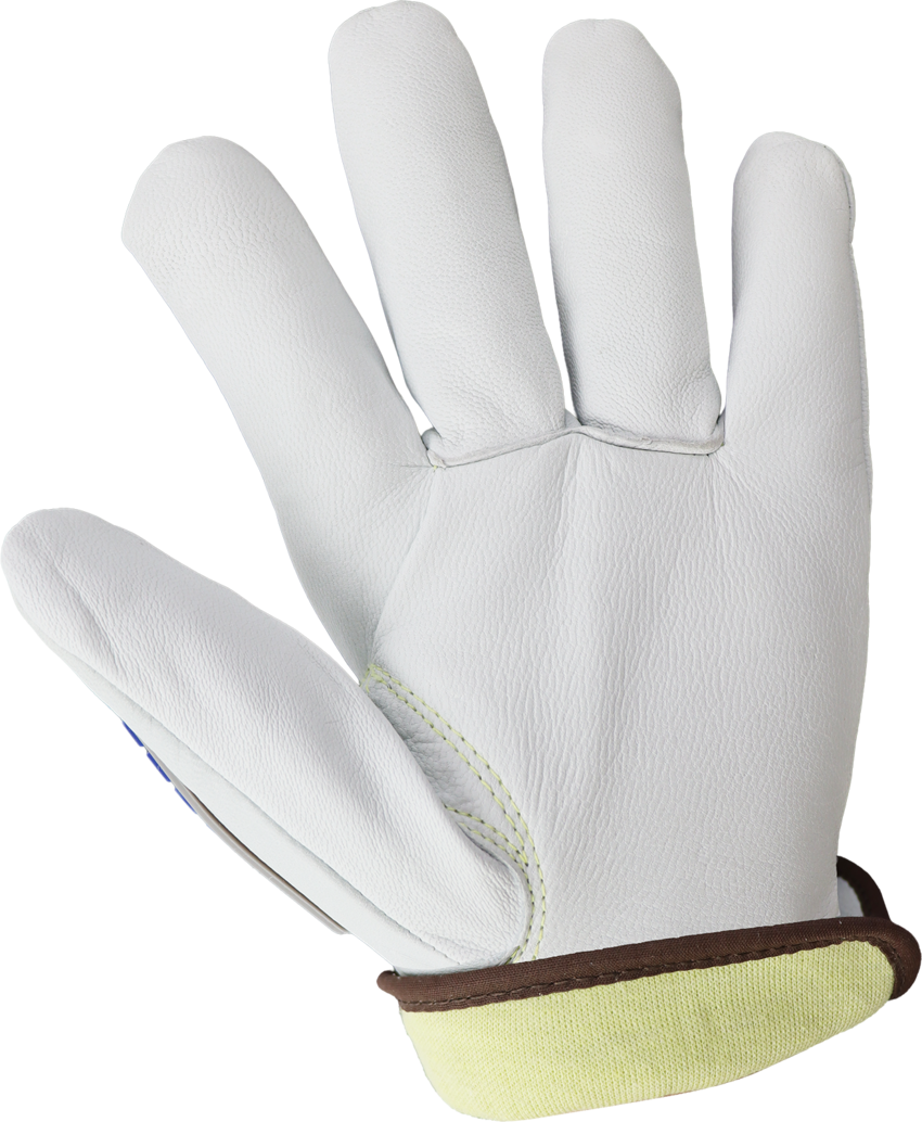 Cut and Impact Resistant Goatskin Leather Insulated Drivers Gloves with Heat Resistant Aralene&reg; Liner