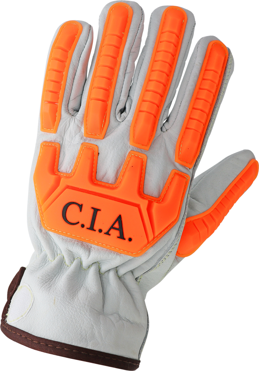 High-Visibility Cut and Impact Resistant Buffalo Leather Drivers Gloves