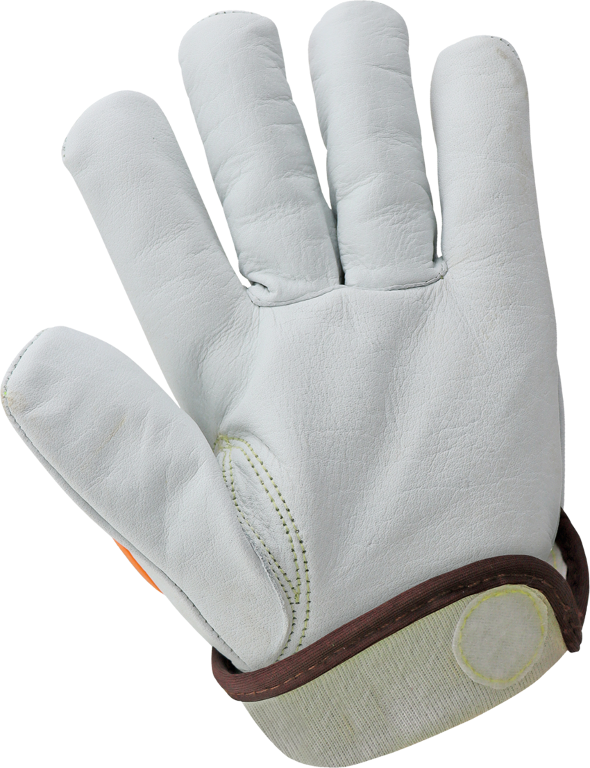 High-Visibility Cut and Impact Resistant Buffalo Leather Drivers Gloves