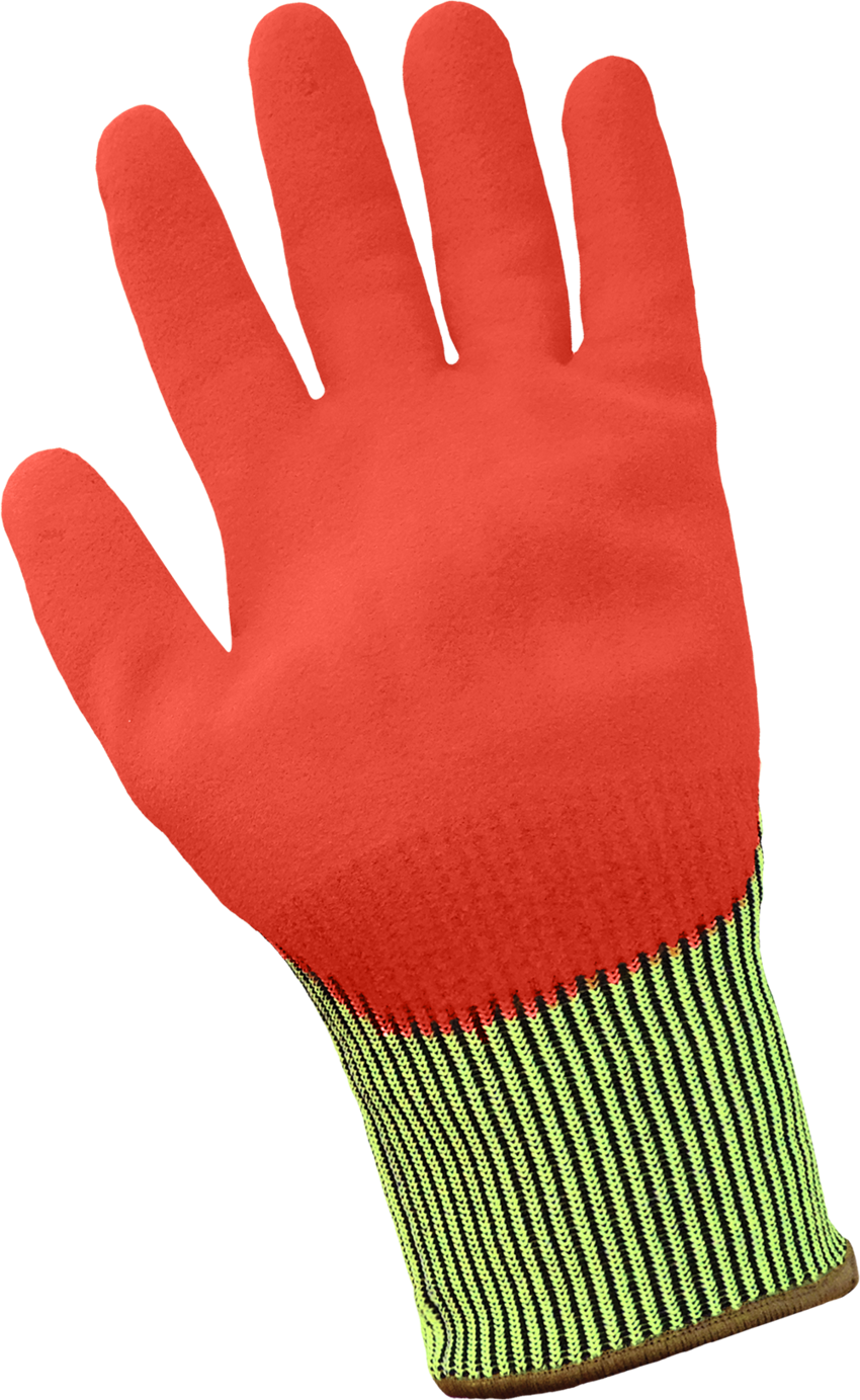 Samurai Glove&reg; High-Visibility Cut, Abrasion, and Puncture Resistant Mach Finish Nitrile Double-Dipped Gloves - LIMITED STOCK