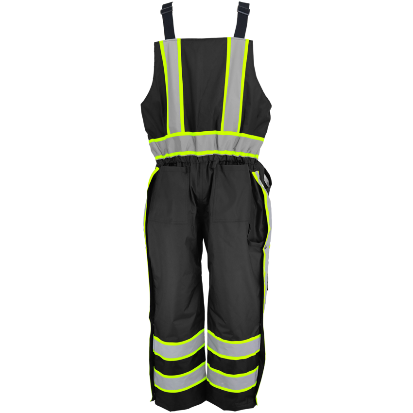 FrogWear&reg; HV Enhanced-Visibility Insulated Winter Bibs with Polyurethane Coated Oxford Polyester