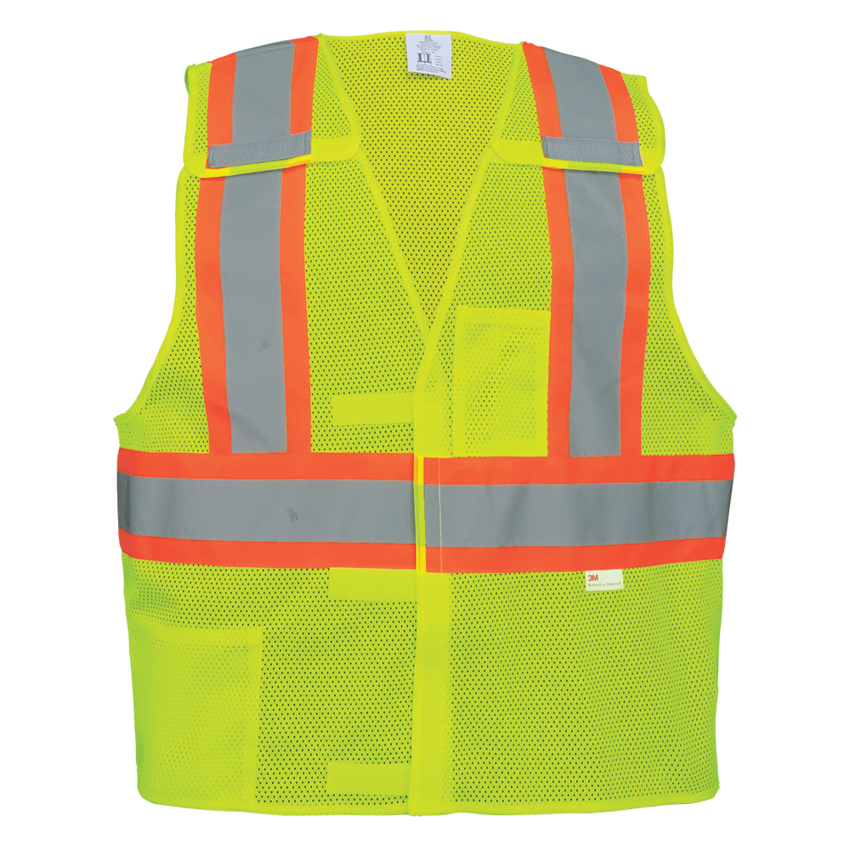 FrogWear® HV High-Visibility Polyester Five-Point Breakaway Safety Vest