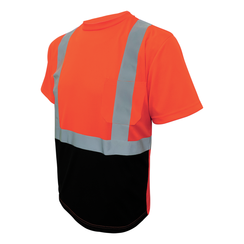 FrogWear® HV Self-Wicking Polyester Short-Sleeved High-Visibility Shirt