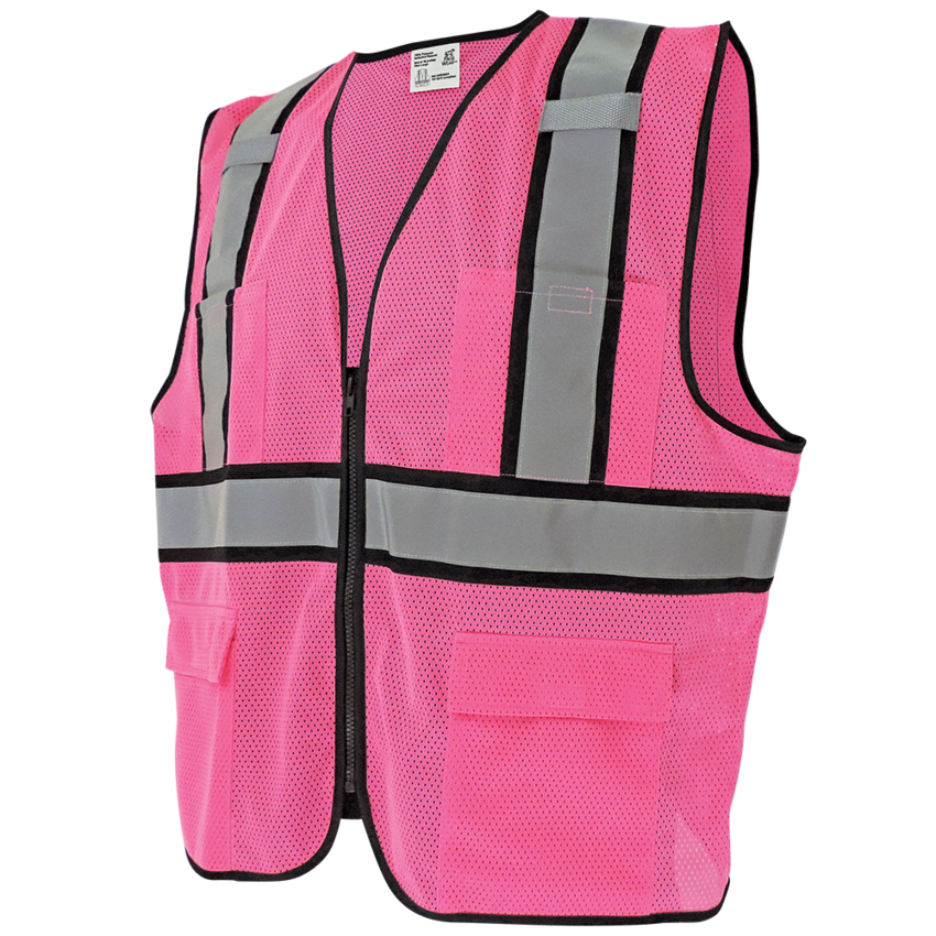 FrogWear® HV Enhanced Visibility Pink Surveyors Safety Vest
