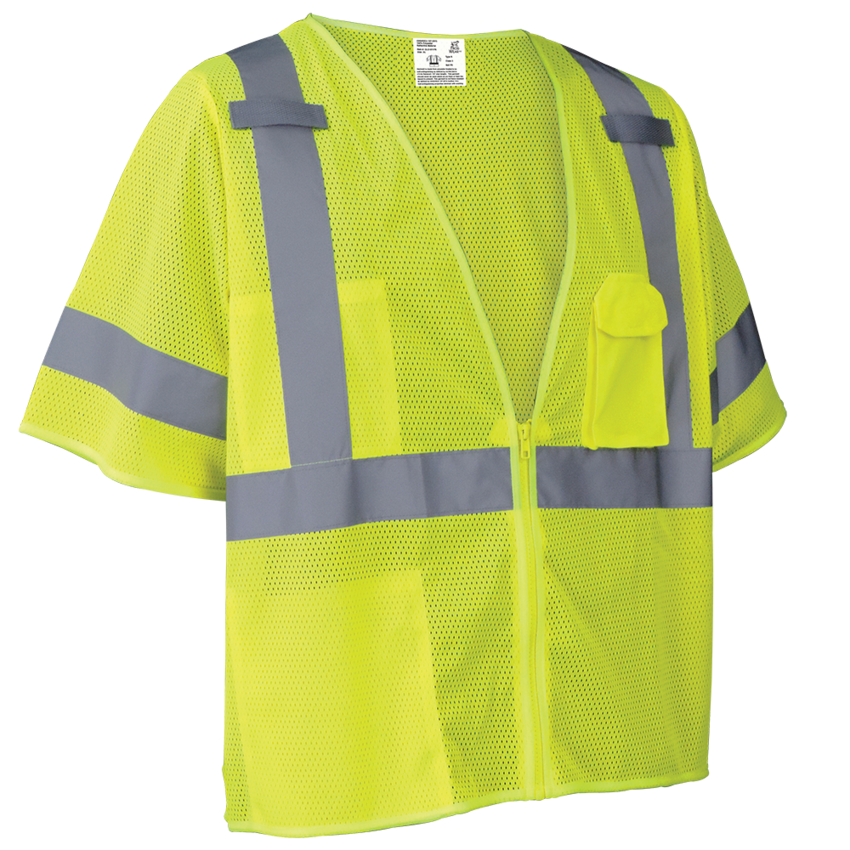 FrogWear® HV Self-Extinguishing High-Visibility Short-Sleeved Safety Vest