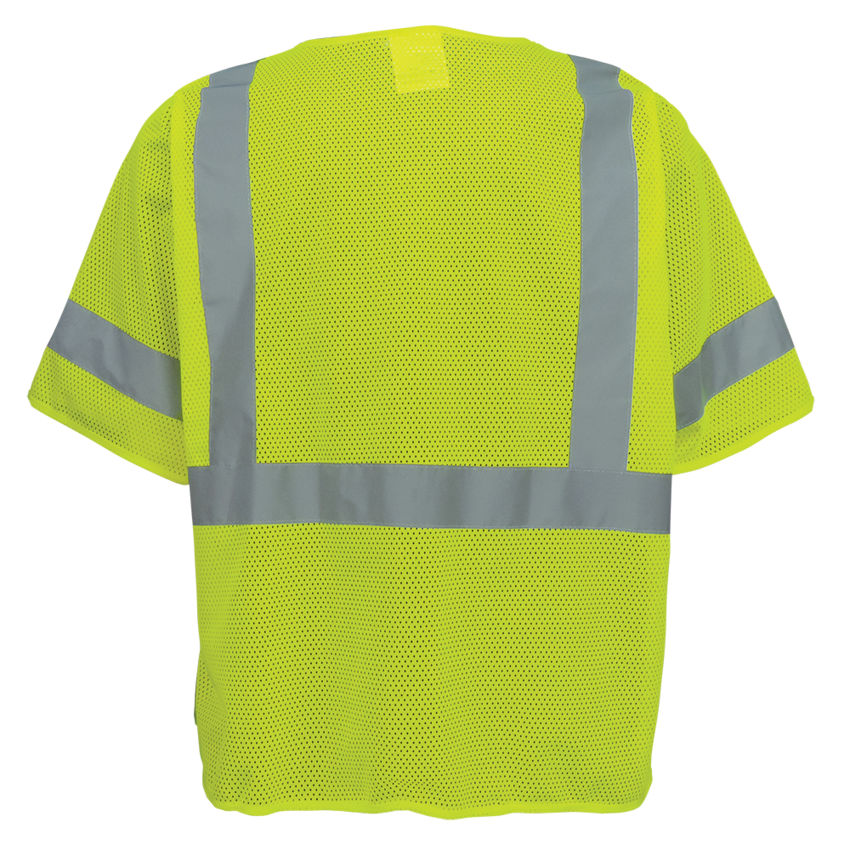 FrogWear® HV High-Visibility Mesh Polyester Short-Sleeved Safety Vest